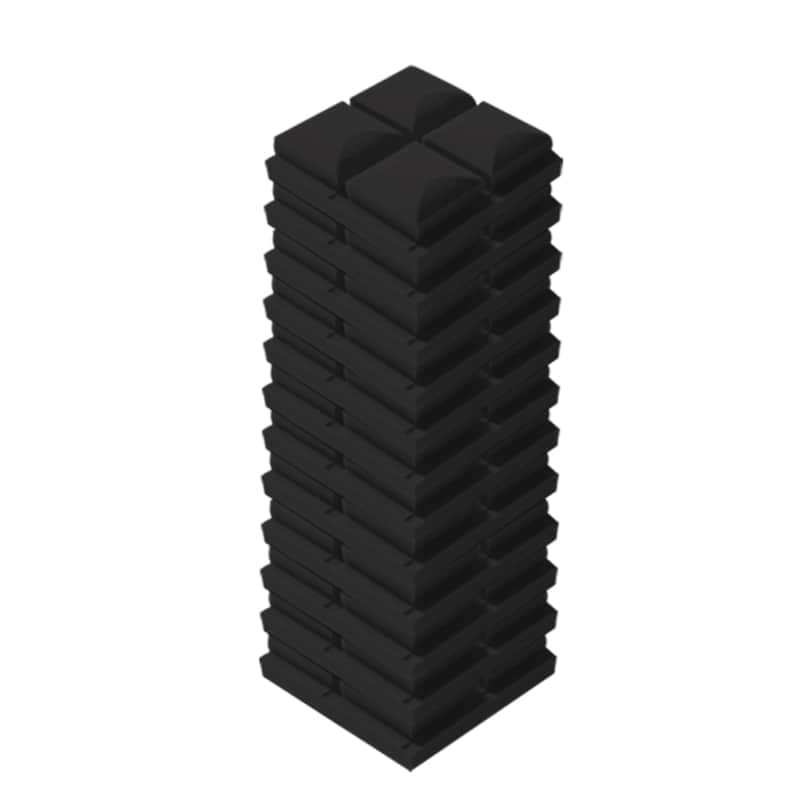 Arrowzoom New 12 pcs 20 x 20 x 5 cm Hemisphere Grid Acoustic Studio Foam Sound Absorption Panel image 1