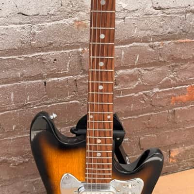 Vintage 1960s Kimberly Solid Offset Body Electric Guitar — Sunburst image 6