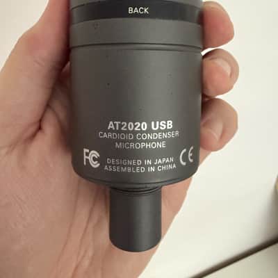 Audio-Technica AT2020 Large Diaphragm Cardioid Condenser Microphone 2010s - Black image 3