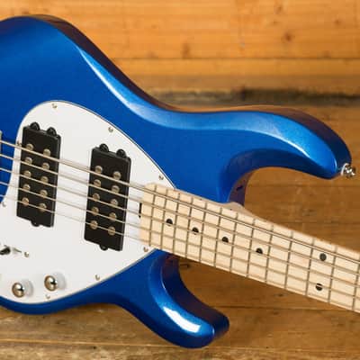 Sterling RAY5HH SUB Series StingRay 5 HH Bass - Cobra Blue image 5