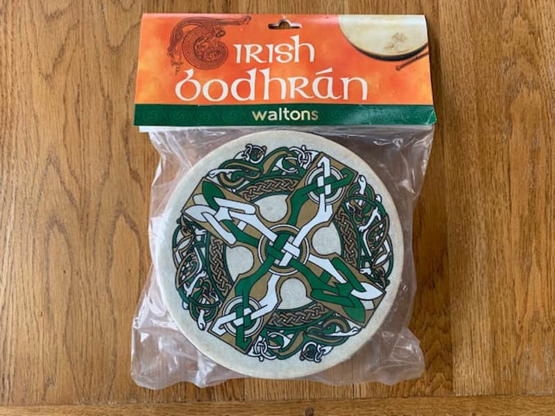 Waltons Celtic/Gaelic Cross Bodhran - wood image 1