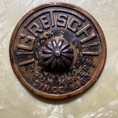 Gretsch Vintage 1960s Round Badge w/ Tack For Tom 14x14 or 8x12 Progressive Jazz or 9x13 or 16x16 Name Band image 1