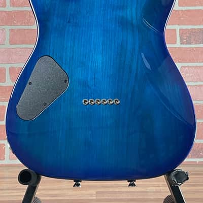 Schecter USA Custom Shop PT Custom HH Electric Guitar - Trans Sky Blue (New-Old Stock) image 10