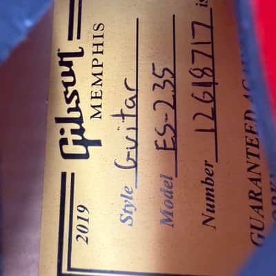 Gibson Memphis ES-235 2018 - 2019 - Satin Cherry image 6