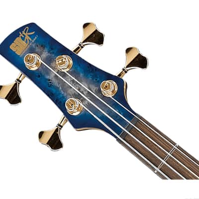 Used Ibanez SR2600CBB SR Premium Bass Guitar - Cerulean Blue Burst image 4