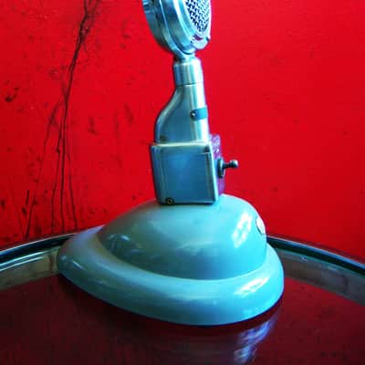 Vintage RARE 1930's Shure 70H crystal microphone w Shure S-36 stand and A84B adapter 55 55S 737A image 5