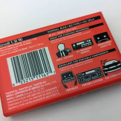 Maxell UR90 Blank Audio Cassette Tape - Sealed - Brand New image 3