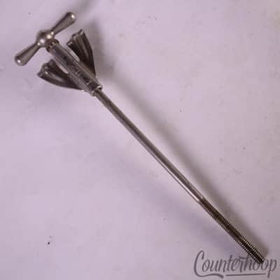 WFL Ludwig Bass Drum Long Bow-Tie Tension T-Rod+Claw 7.5"Nickel Club-Date 50s US image 1
