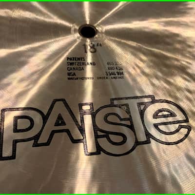Paiste Formula 602 18" Flat Ride Medium Seven Sound Set 4 RARE 1970s MADE/FINISHED IN WEST GERMANY! 1732g image 15