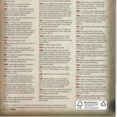 Martin- The Martin Story-A Brief History of The Martin Guitar Co., 2008 image 2