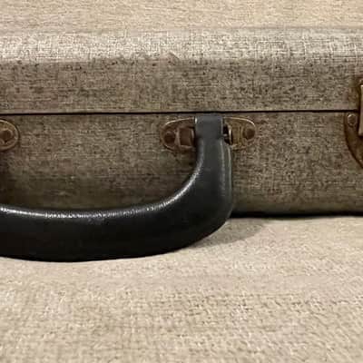 1966-1969 Fender USA Left Hand Lefty Mustang / Musicmaster Bass Case Silver Tweed - Extremely Rare CASE ONLY image 5