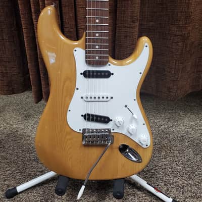 Austin AU731 Electric Guitar Natural Wood Finish image 2