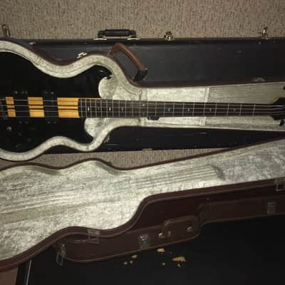Westone Thunder 3 b 4 string bass guitar neck through 1986 black stain image 9