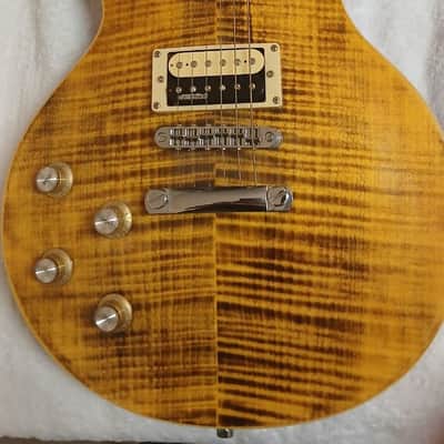 Vintage LV100-AFD Reissued Paradise Single Cut Left-Handed 2010s - Flamed Amber image 5