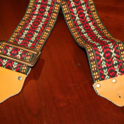 60's/70's Vintage Woven Strap Three inches Wide image 2