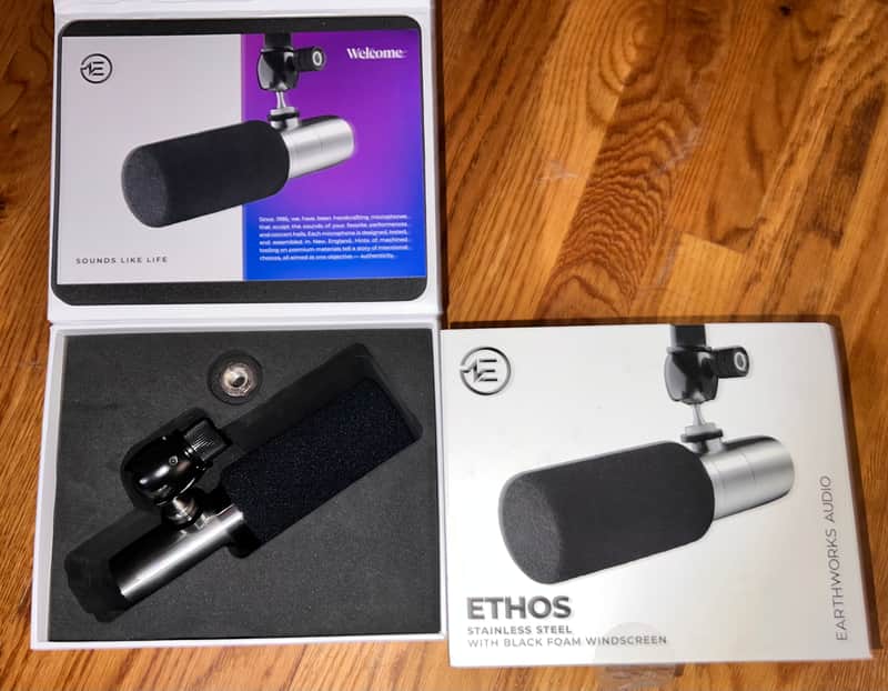 Earthworks ETHOS Supercardioid Broadcast Condenser Microphone 2021 - Present - Silver image 1