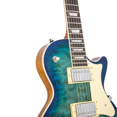 Heritage Ascent+ Collection H-150 Electric Guitar, Lake Blue Burst image 11