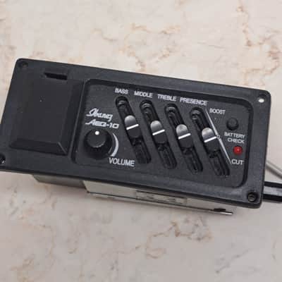 Ibanez AEQ-10 4-Band EQ Acoustic Preamp, Pickup, 1/4 Jack- for AE-10, AE-18, AE15FM, AE25 Guitar- 1995 - Pulloff image 2
