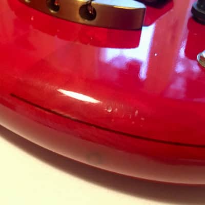 Alembic Essence 4-String 1991 Flame Maple / Trans Red image 18