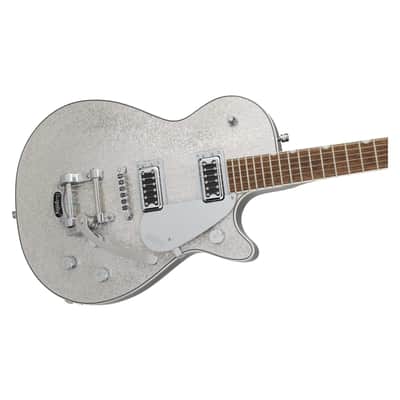 Gretsch G5230T Electromatic Sparkle Jet FT Electric Guitar w/Bigsby, Laurel Fingerboard, Silver Sparkle image 3