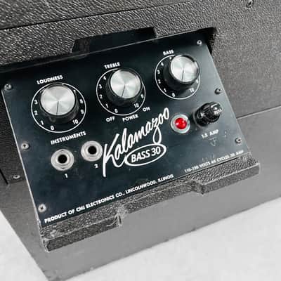 Kalamazoo Bass 30 2x10" Combo Amplifier 1960s - Black image 9