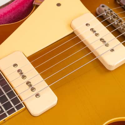 Gibson Custom Shop 1956 Les Paul Goldtop Reissue Murphy Lab Ultra Light Aged Electric Guitar, Rosewood Fingerboard, Double Gold image 9
