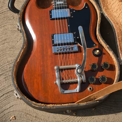 Gibson SG Standard 1974 - Walnut w/ Factory Bigsby - All Original - Exceptional "Time Capsule" Condition image 2