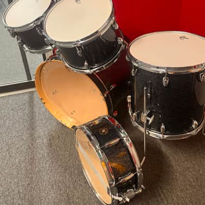 Gretsch Drum Set Catalina Maple 5 Piece Shell Pack w/ Snare Drum Black Stardust image 15