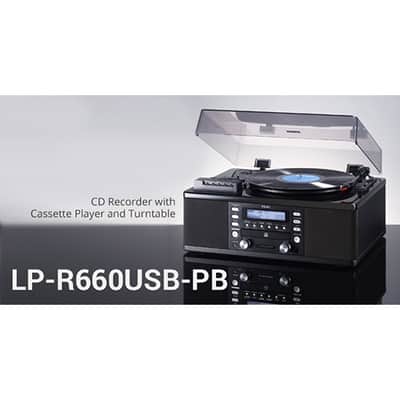 Teac LP-R660USB-PB Turntable w/ USB, CD Recorder, Cassette Deck & AM/FM Tuner (Black) image 7