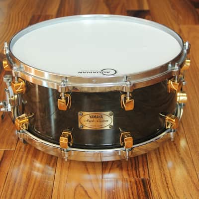 Yamaha Maple Custom - black maple 14x6.5 snare image 1