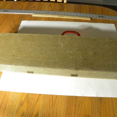 1940's lap steel hard case, Lucite handle, blue interior, EXCELLENT Condition- Magnatone image 17