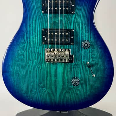 PRS Paul Reed Smith PRS SE Custom 24 Ltd Ed Exotic Burled Ash - Lake Blue Serial#:CTIG101494 image 1