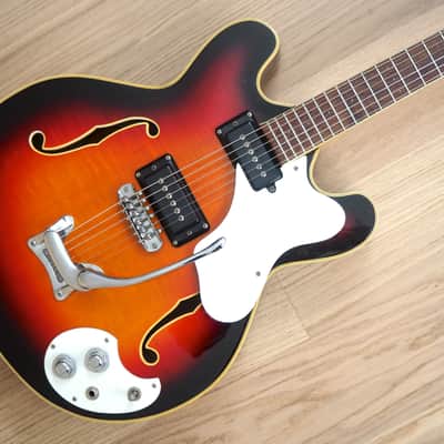 1968 Mosrite Celebrity I Vintage Hollowbody Electric Guitar w/ Case image 1