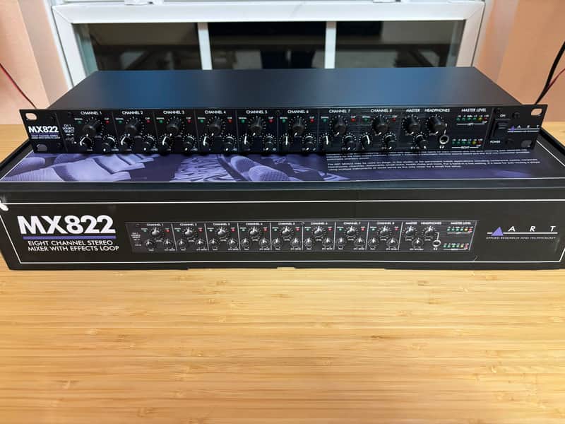 ART MX822 8-Channel Line Mixer with Effects Loop image 1