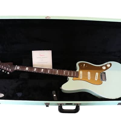 Fender Parallel Universe Volume II Stratocaster Jazzmaster Deluxe 2020 - 2021 - Transparent Faded Seafoam Green image 9