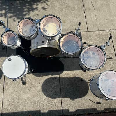 Tama Starclassic Birch 2000s 8 Pieces - White Silk image 11