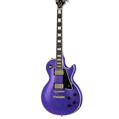 Epiphone  Inspired by Gibson Custom Les Paul Custom Electric Guitar -  New , New - Amethyst Sparkle image 5