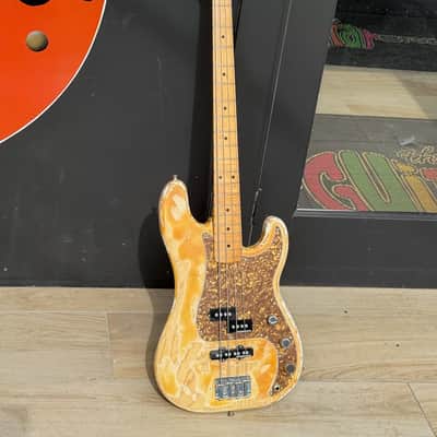 Fender Precision Bass 1975 - beat sweet See-Thru Blonde w/a set of hot P-J EMG pickups. image 2