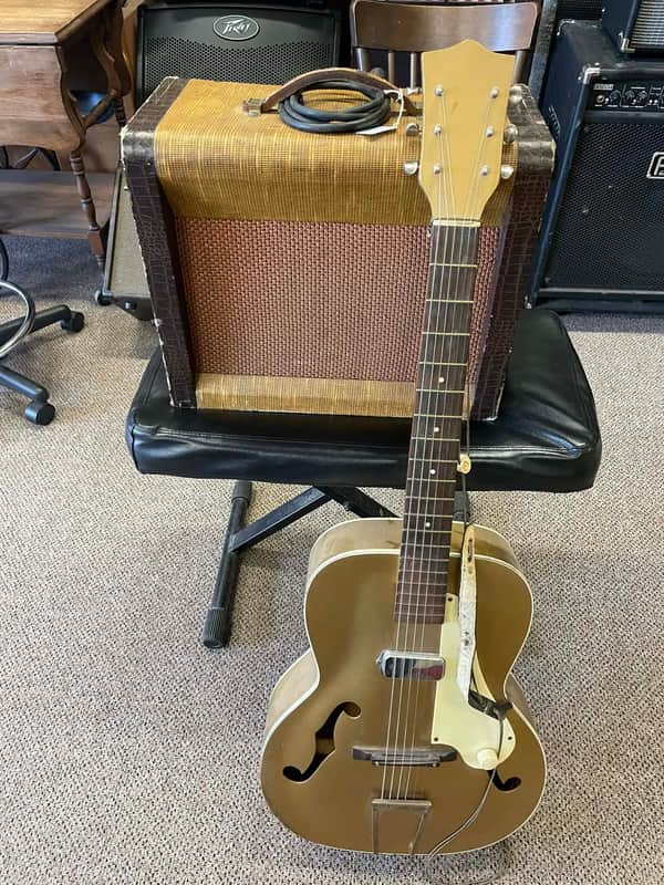 1956 Silvertone 1331 Tube Combo Amp - Tweed image 1