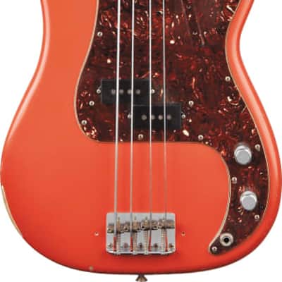 Fender Custom Shop Pino Palladino Signature Precision Bass® - Fiesta Red over Desert Sand(Pre-Order) image 2