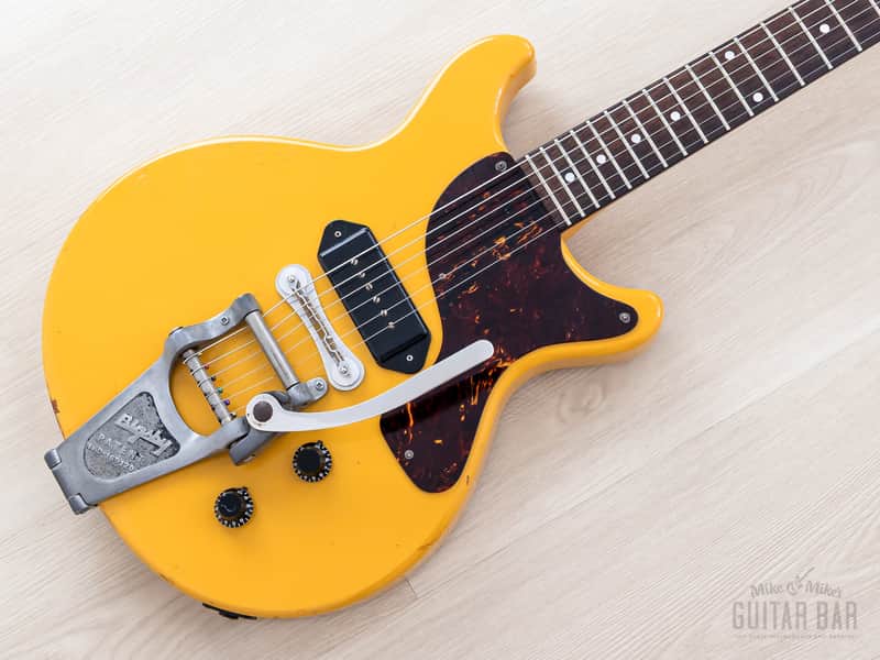 1996 Orville Les Paul Junior Double Cut LPJ-D65 TV Yellow w