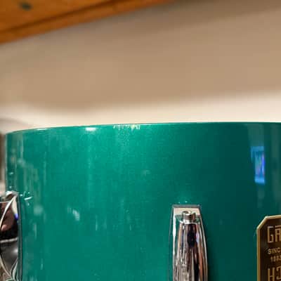 Gretsch USA Custom 6.5x14" Cadillac Green Lacquer Snare Drum image 10
