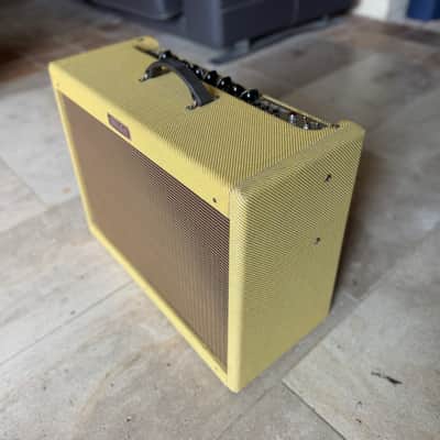 Kit complet Fender Blues Deluxe Reissue 2-Channel 40-Watt 1x12" Guitar Combo Amp 2010 Tweed + Celestion G12M-65 Creamback HP + 12AT7-CZ lampe + Atténuateur image 2