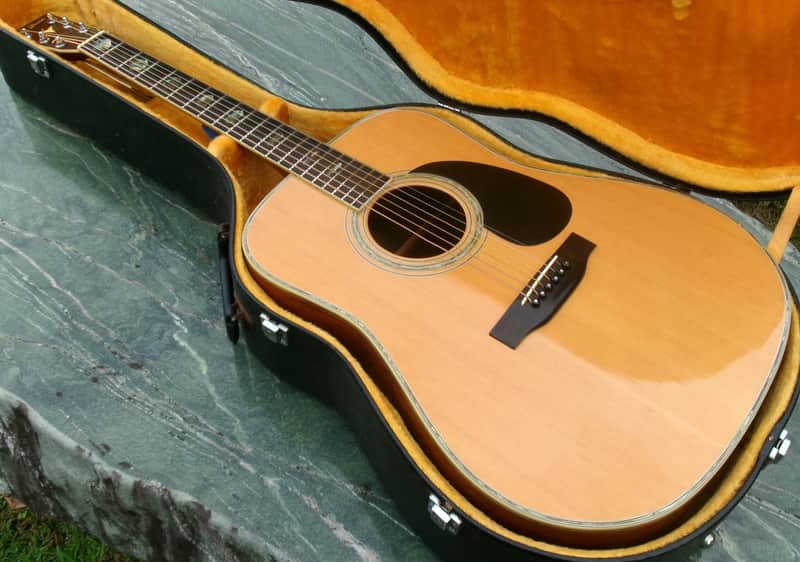1975 Yairi YW-600 Dreadnought Guitar New Jacaranda Natural+Vintage Hard Case image 1