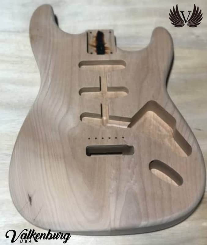 Valkenburg USA Alder 1 pc  ST Body 2023 - Alder Unfinished image 1