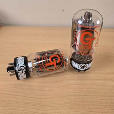 Groove Tubes GT6L6 GE Matched Set Pair 6L6 Vacuum Tubes Made USA image 2