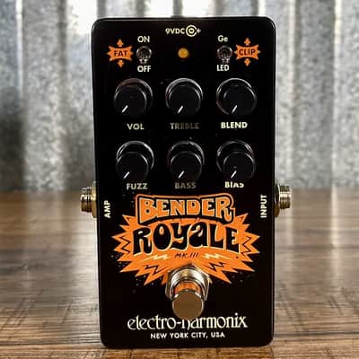 Electro-Harmonix EHX Bender Royale MKIII Fuzz Guitar Effect Pedal Black image 2