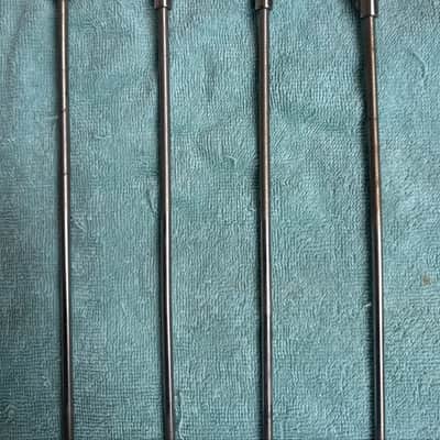 Ludwig 8 Bass Drum Bow Tie Tension Rods and Claws - Transition Badge era 50s 60s - Nickel image 4