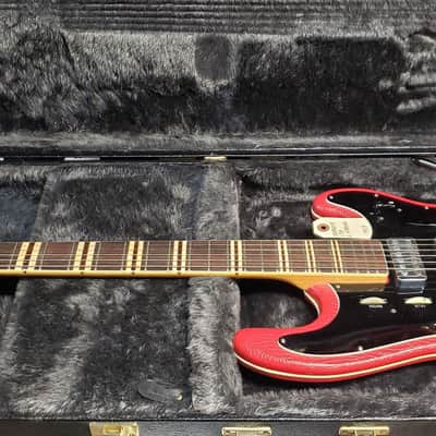 Hofner 175 Galaxie 1963 Red Vinyl Electric Guitar image 3