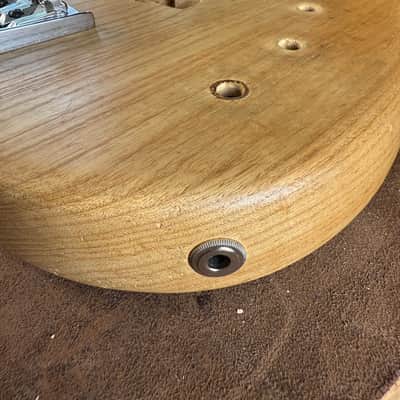 Handmade P bass body with slant J pickup routes image 6